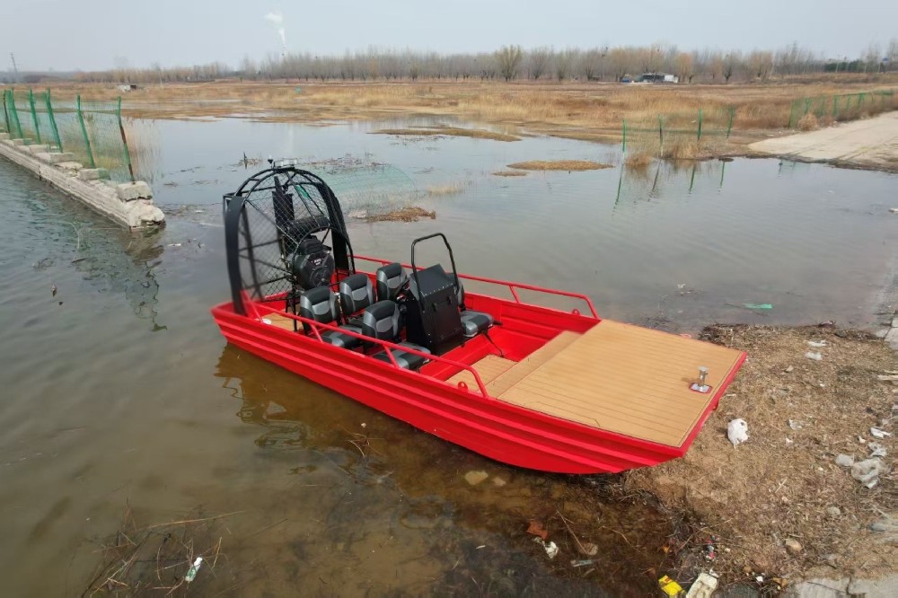 自然灾害应急能力提升水域救援装备水陆两栖空气动力船闪亮登场